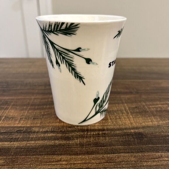 Starbucks 2020 Christmas Holiday 10 oz Coffee Mug Evergreen Branches With Lights - Picture 3 of 8